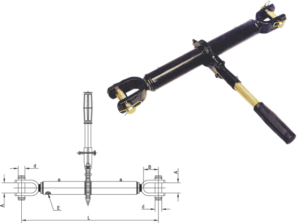 TOP LINK ASSEMBLY WITH RATCHET JACK ATTACHMI