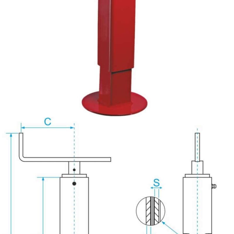 Parking Jack "Heavy Type" with Foot Plate