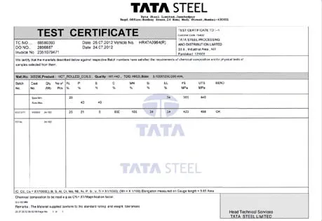 Test Certificate