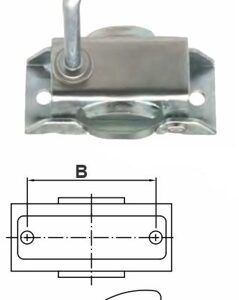 Trailer Jockey Wheel clamp-Long Handle