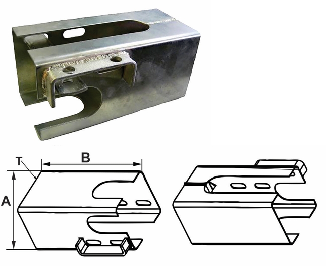Trailer Lock Square-Anti  Theft