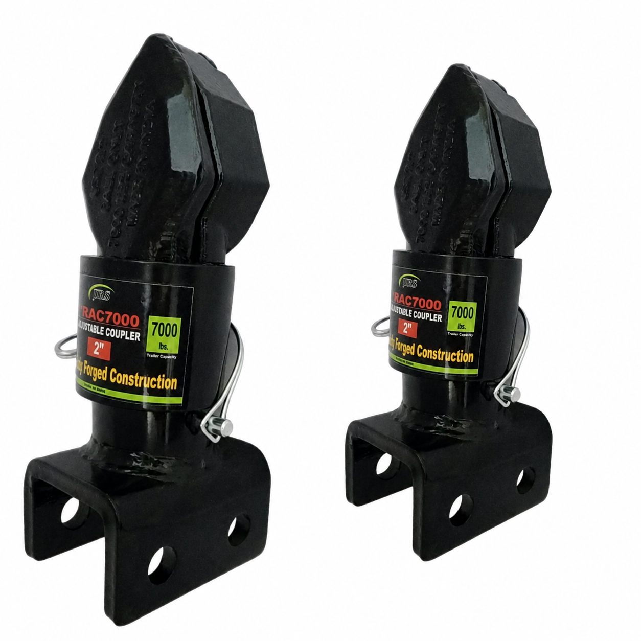 JRS Adjustable Trailer Coupler, 2 inch hitch ball, 7000 lbs